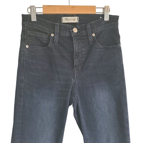 Madewell 9"‎ HIgh-Rise Skinny Jean Dark Blue Wash Size 25 - Picture 2 of 16